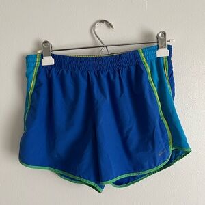 Nike Athletic Shorts with Green and Yellow Trim